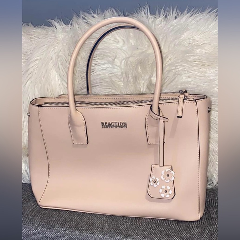 Reaction Kenneth Cole Women Satchel purse in Nude Color